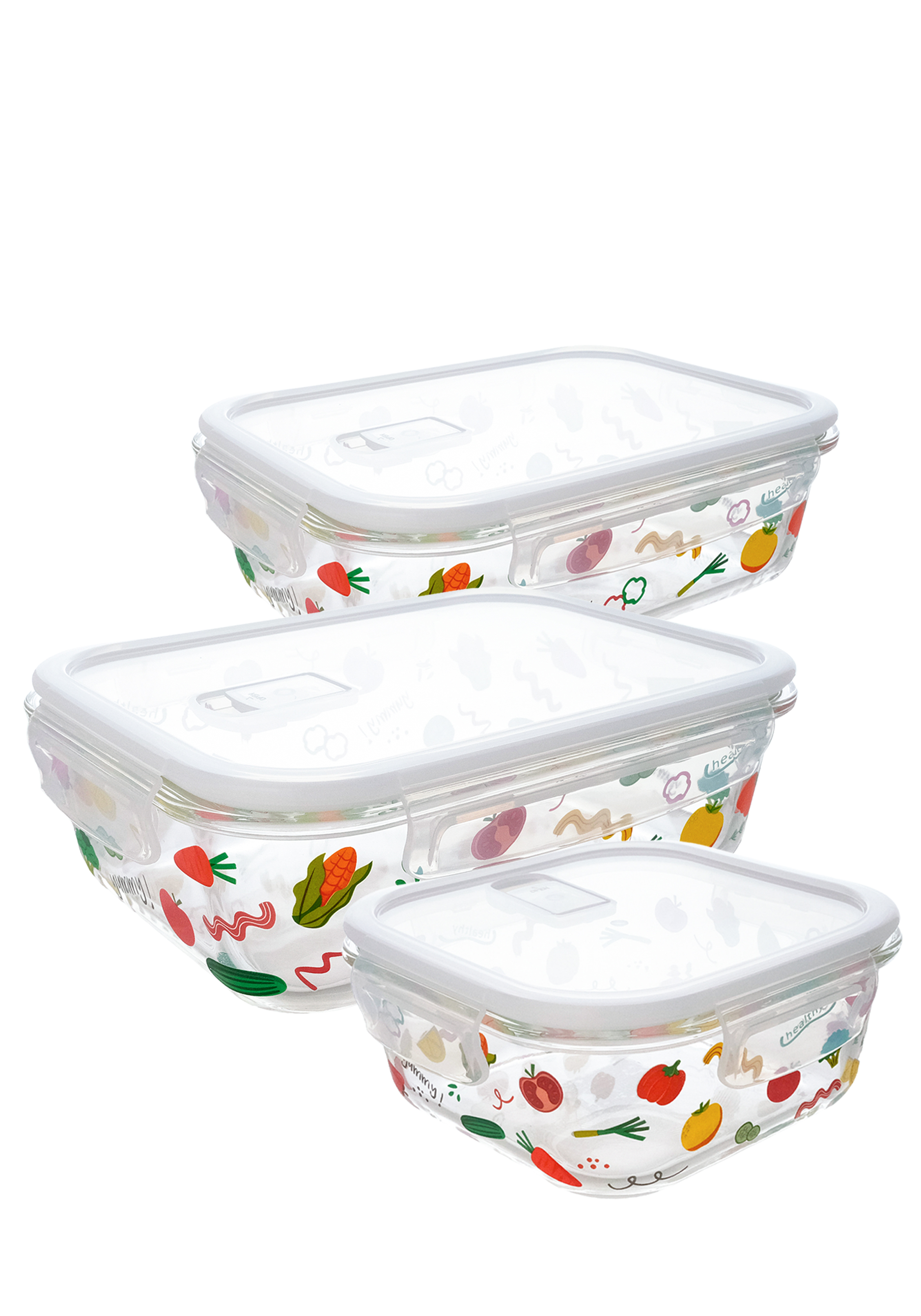 Набор герметичных контейнеров "Грядка" 3шт