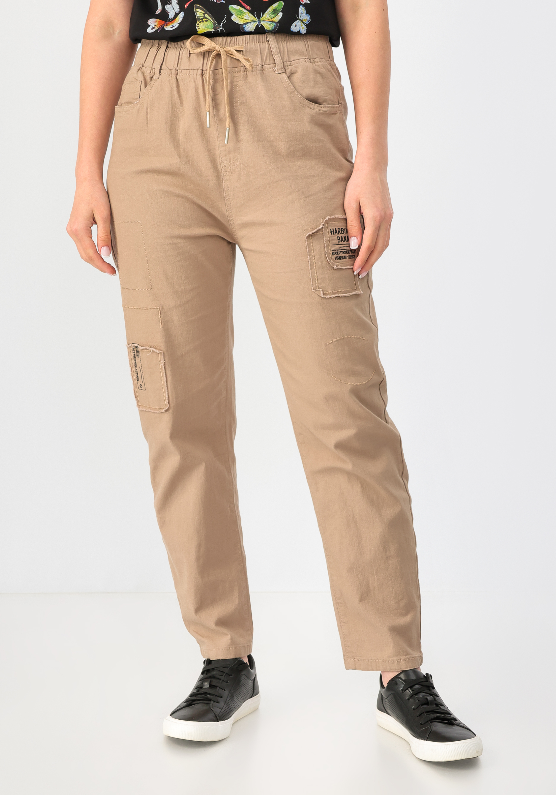 Брюки на резинке с декором