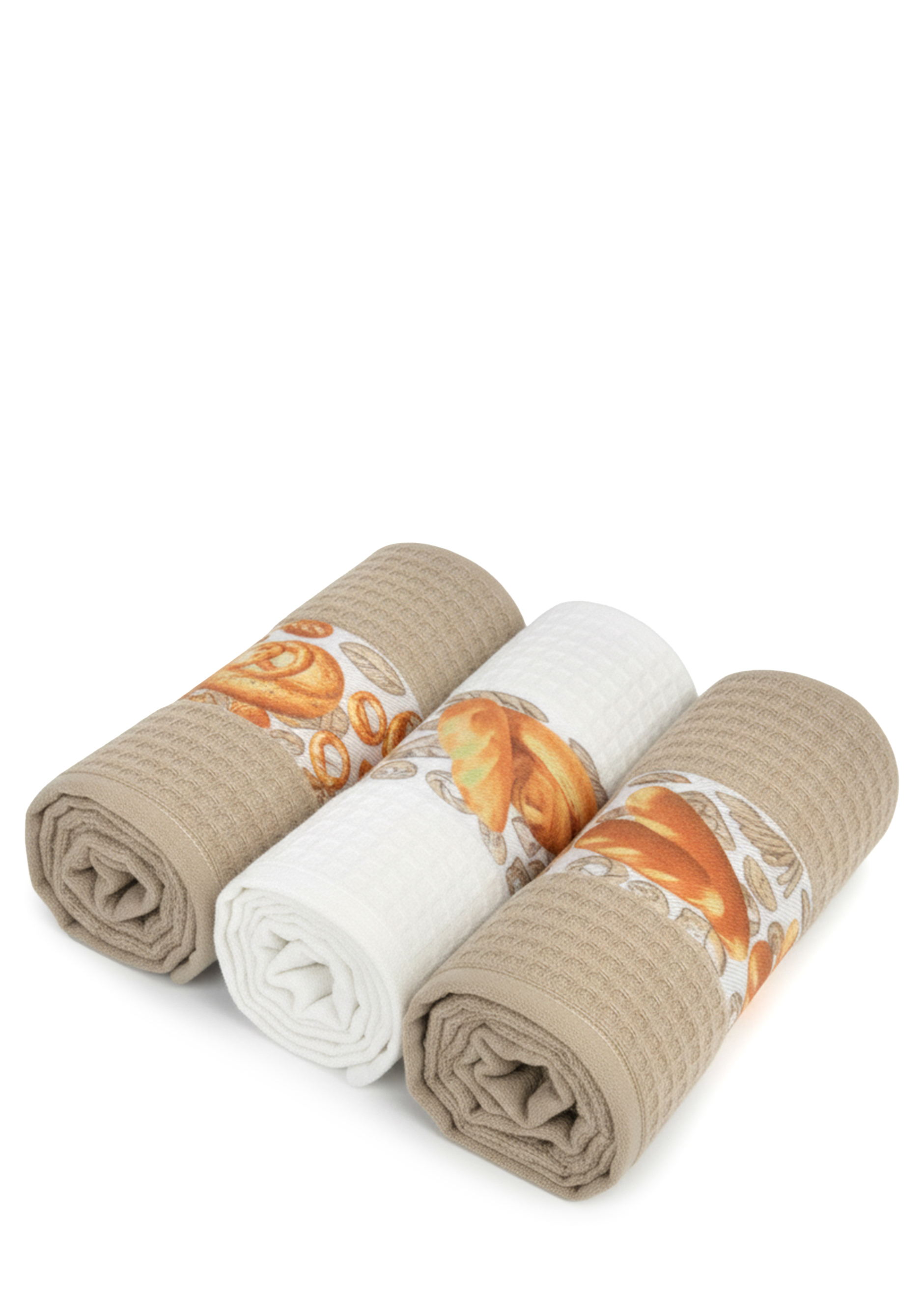 Полотенца вафельные в коробке, 3 шт.