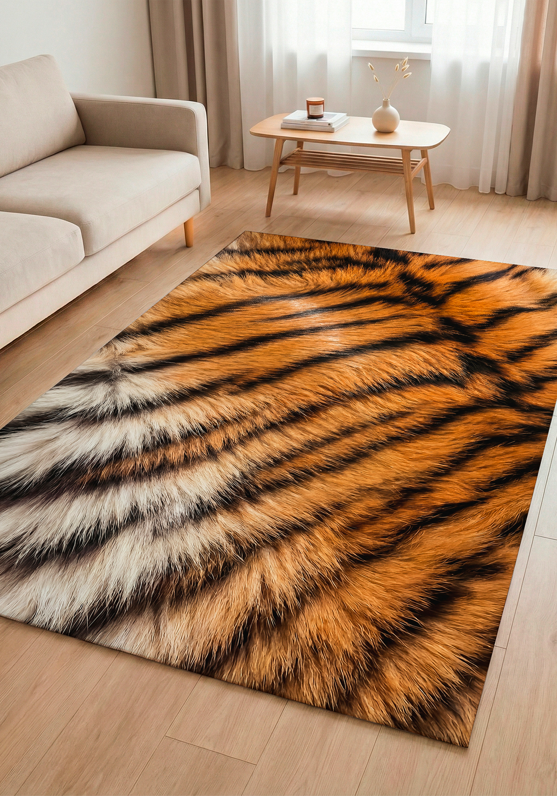 Ковер безворсовый "Эффектный мех"