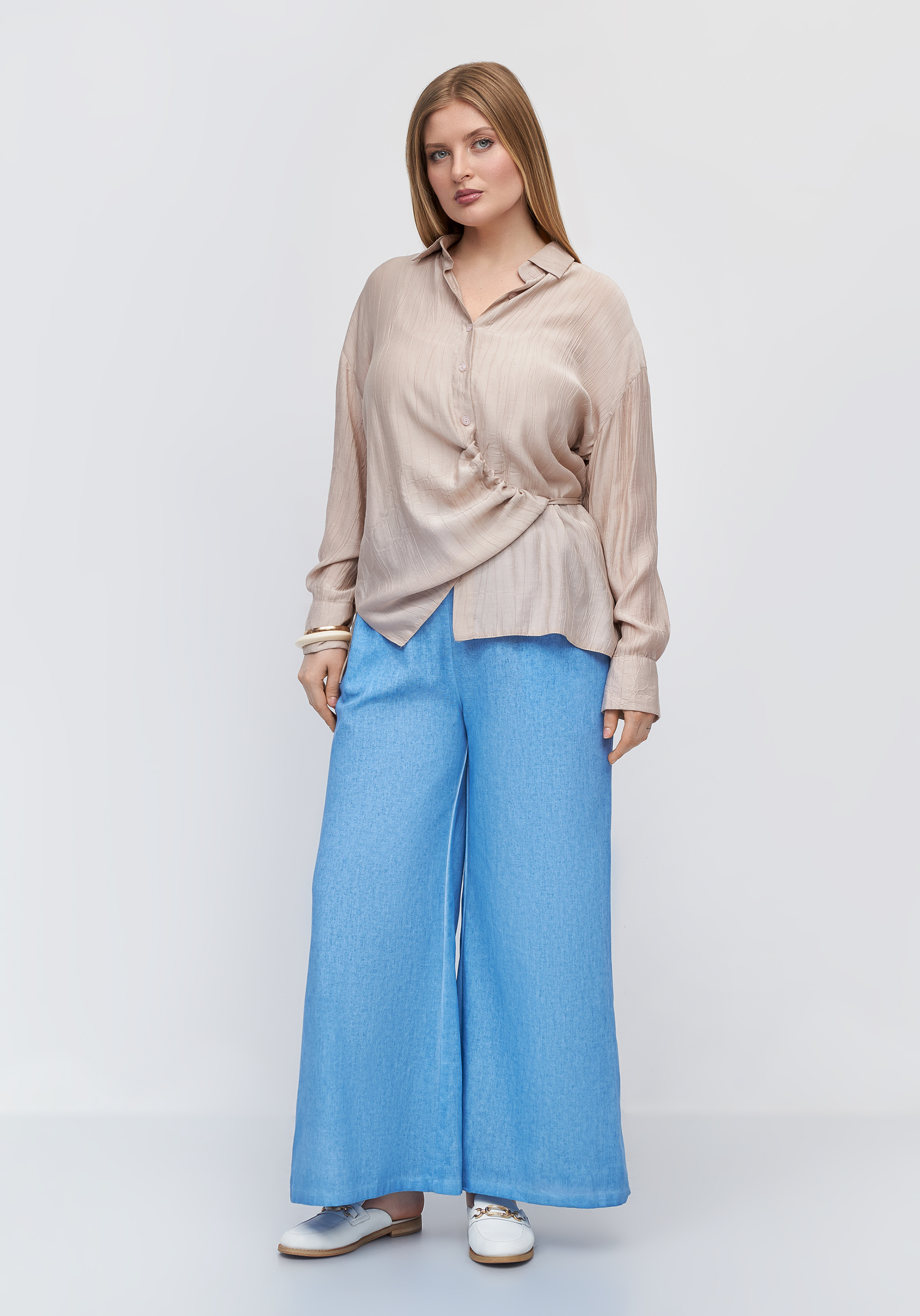 Брюки изо льна"Городская прохлада"