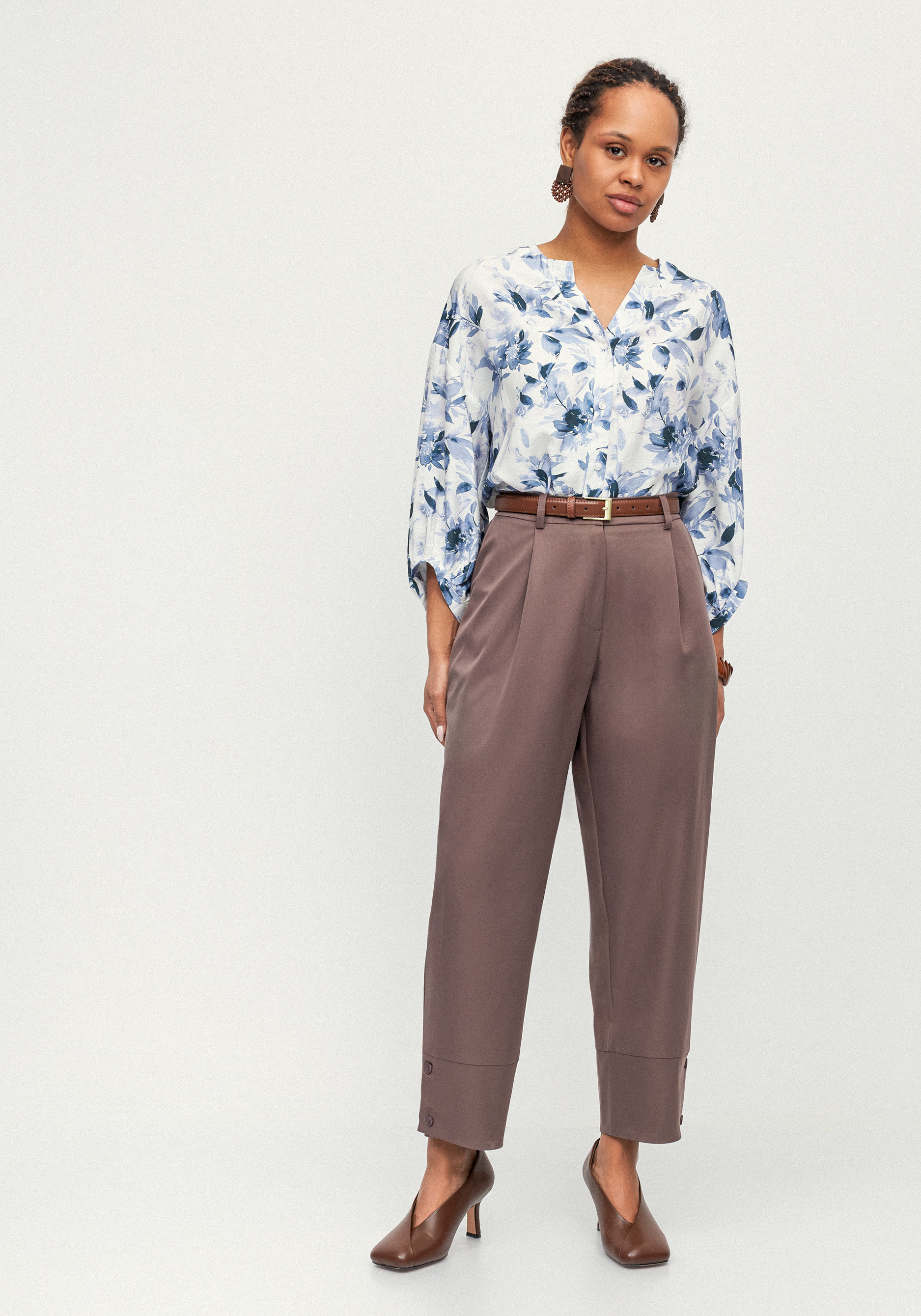 Брюки с пуговицами по низу "Кармен"