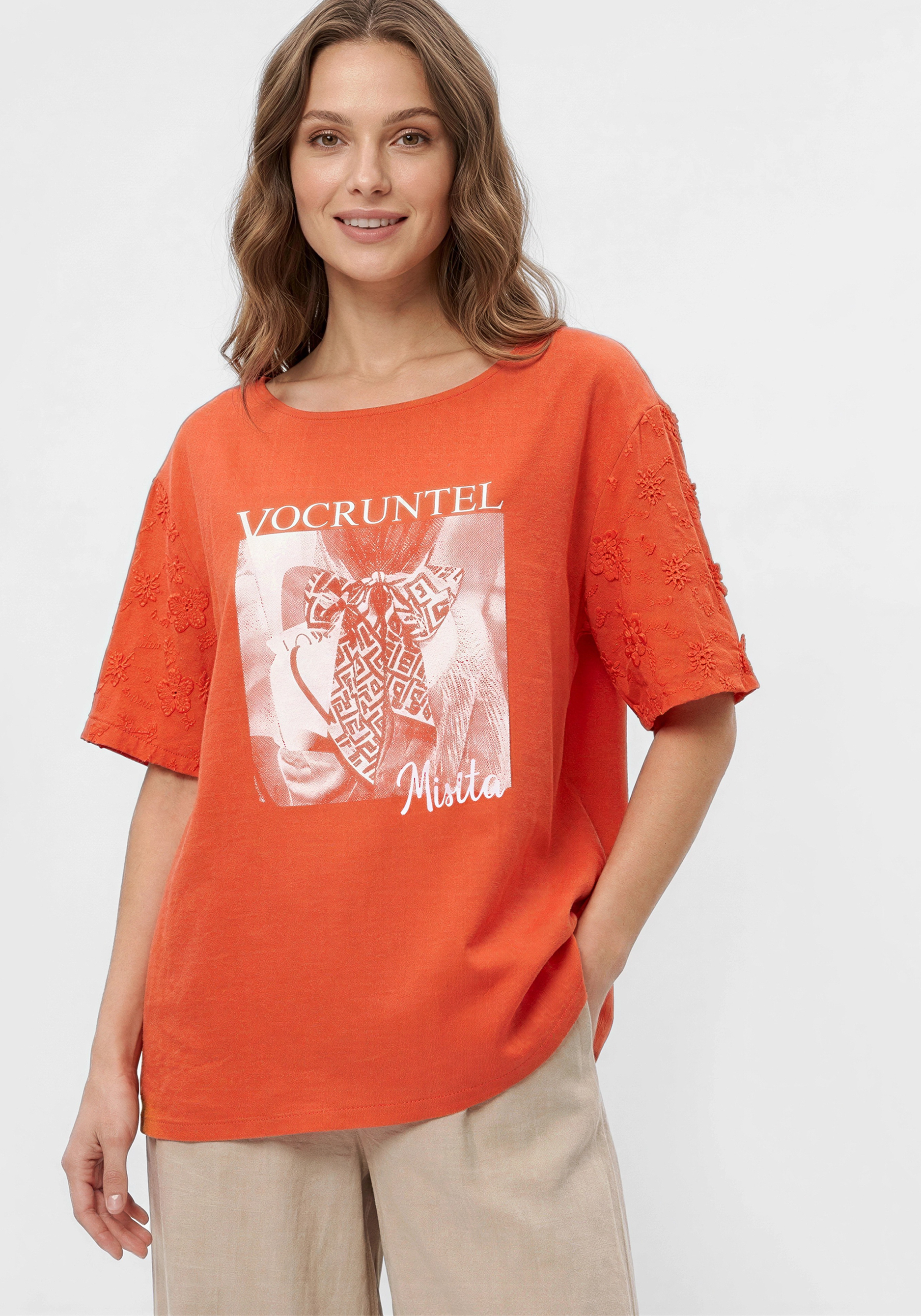 Блуза с шитьем "Сандра"