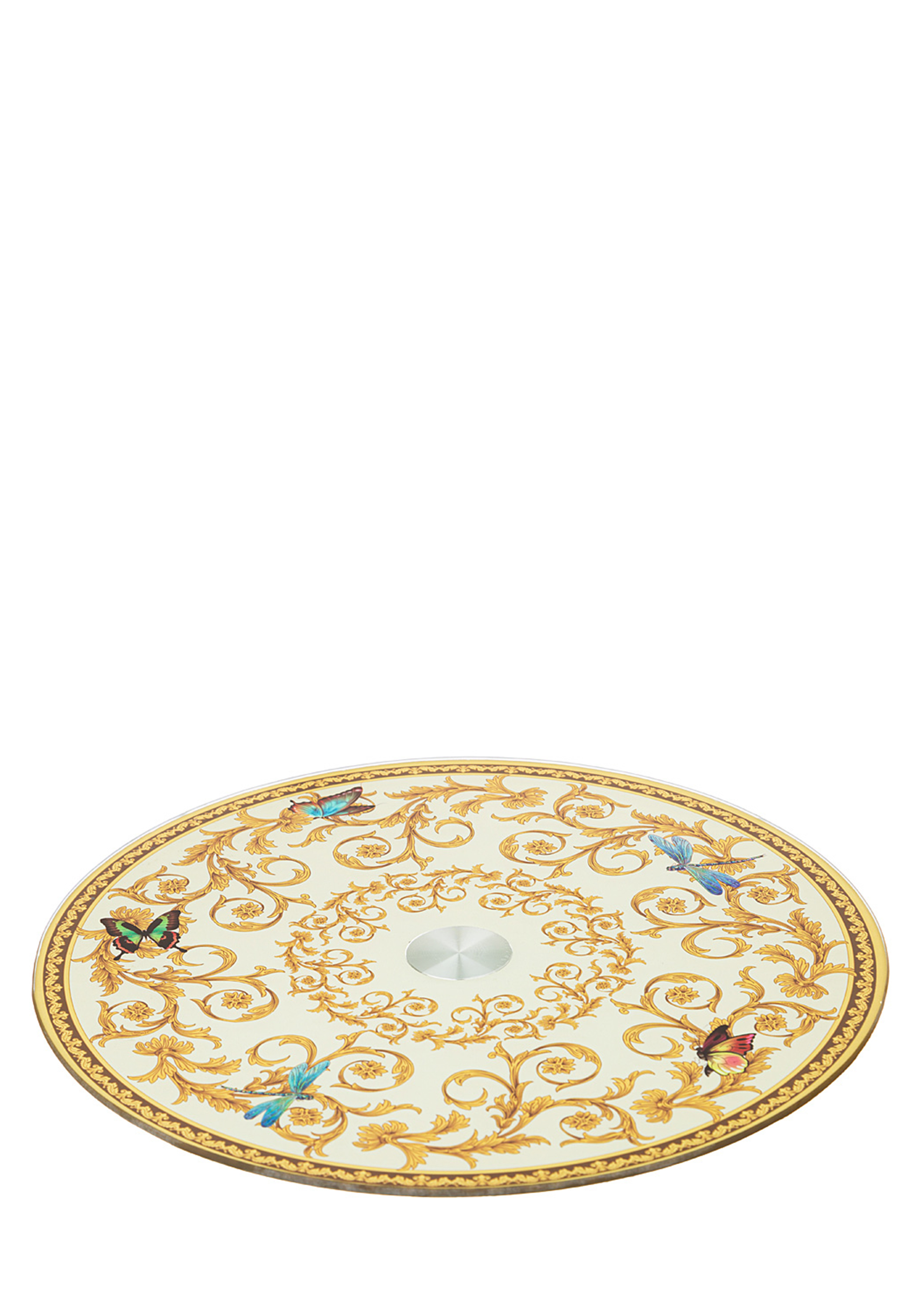 Тортовница Вращающаяся золотой сад