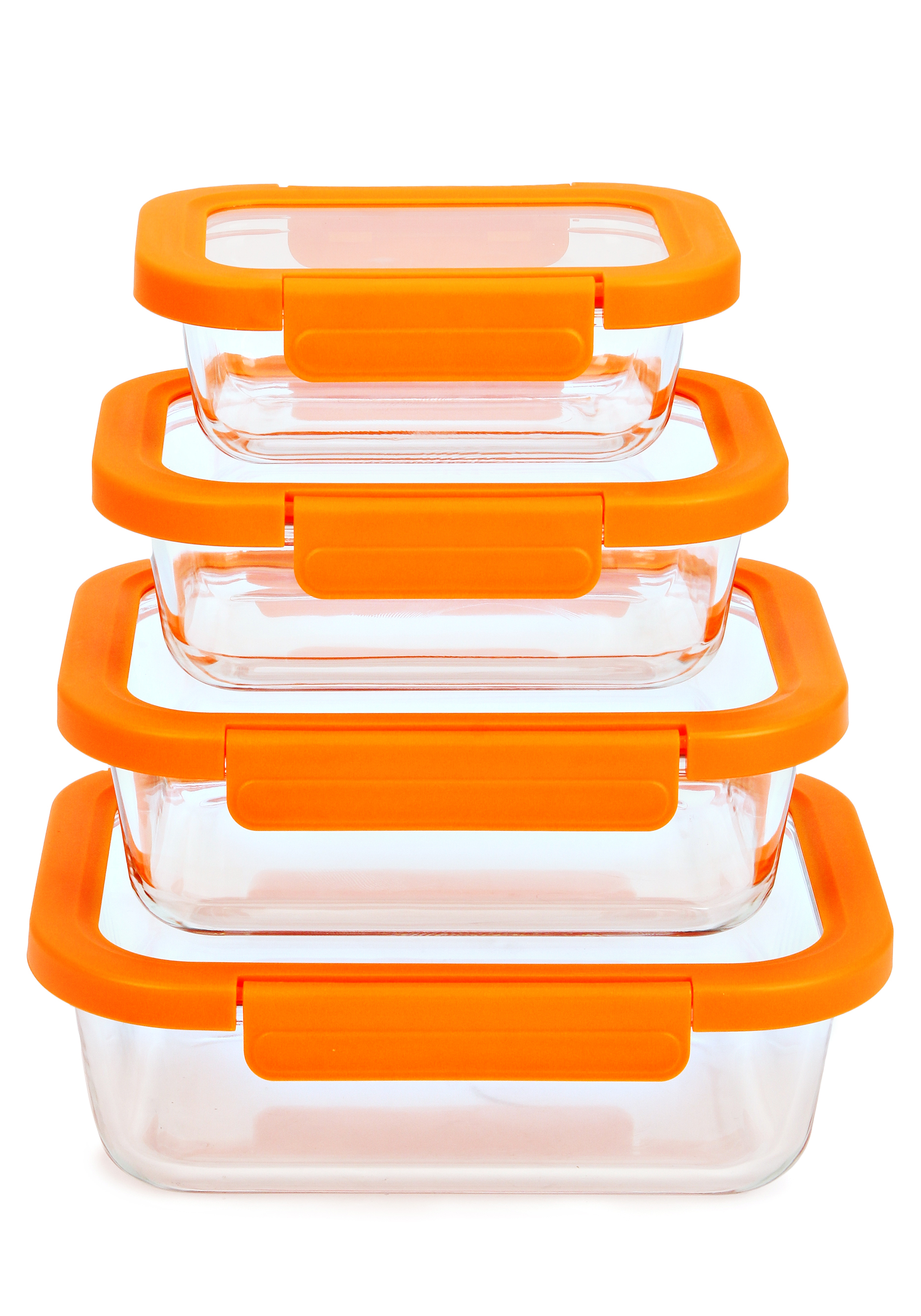 Набор стеклянных контейнеров с крышками