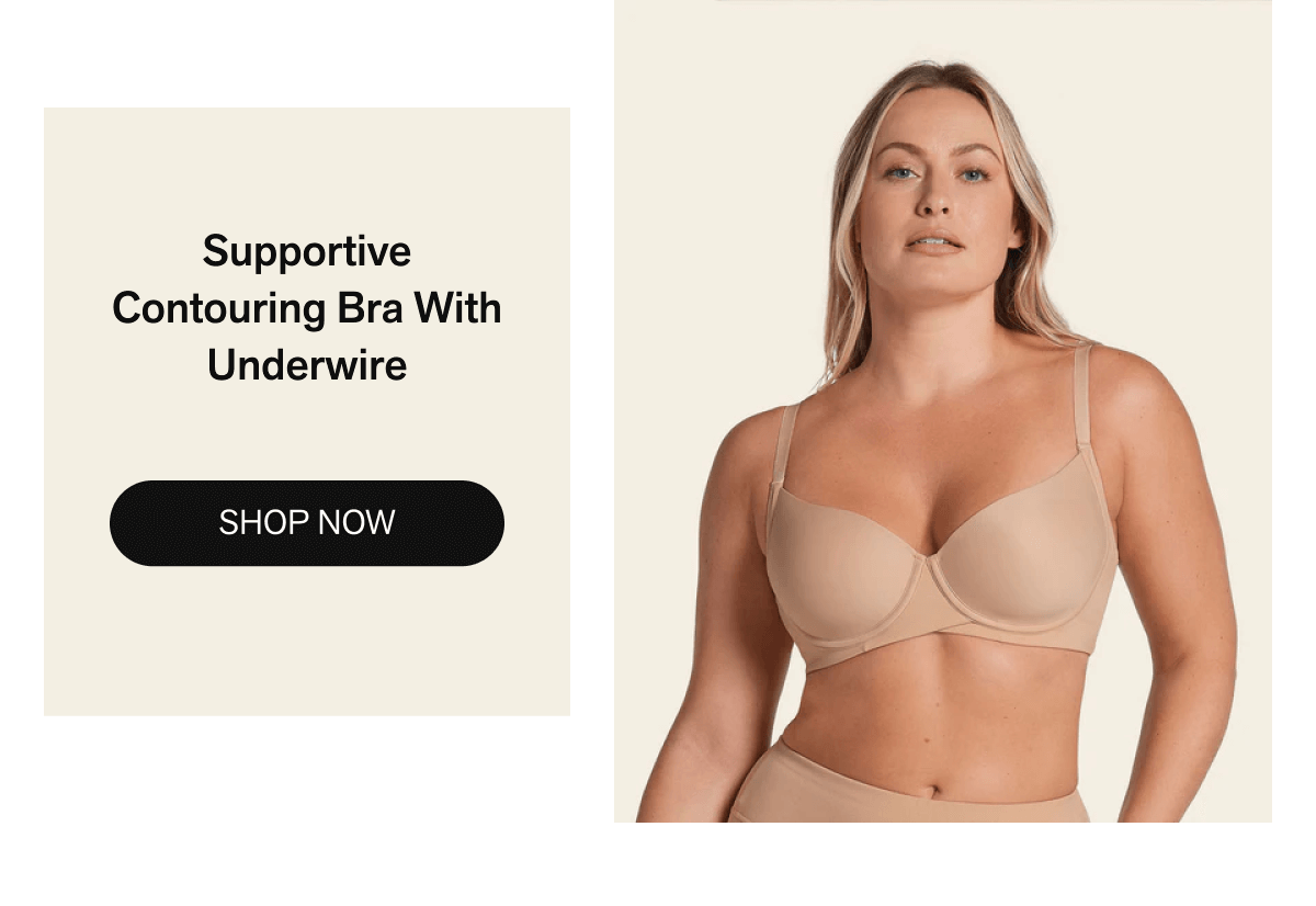 Supportive Contouring Bra With Underwire