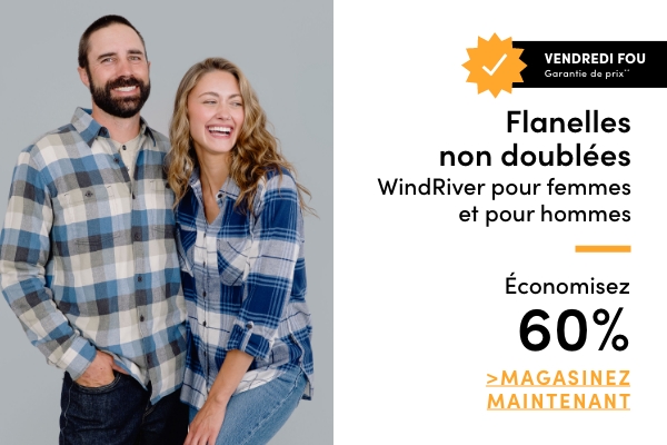 Women's + Men's WindRiver Unlined Flannels Sale $19.99