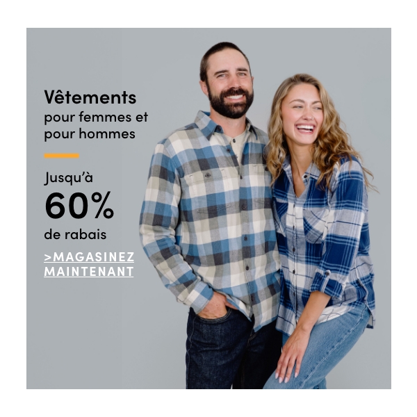 Women's & Men's Clothing Save up to 60%