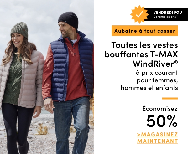 Door Crasher All Regular-Priced Women's, Men's + Kids' WindRiver TMAX Puffer Jackets Save 50%