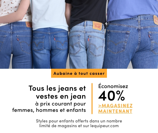 Door Crasher All Regular-Priced Women's, Men's + Kids' Jeans + Jean Jackets Save 40%