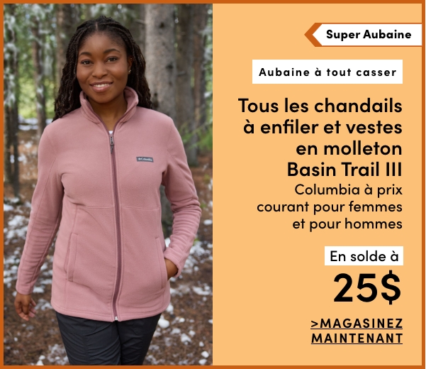 Door Crasher All Regular-Priced Women's + Men's Columbia Basin Trail III Fleece Jackets + Pullovers Sale $25