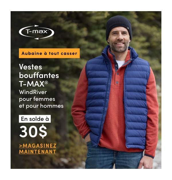 Door Crasher Women's + Men's WindRiver T-Max Puffer Vests Sale $30