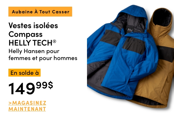 Door Crasher Women's + Men's Helly Hansen Compass Insulated Jackets Sale $149.99