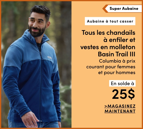 Door Crasher All Regular-Priced Women's + Men's Columbia Basin Trail Outerwear Fleece Jackets + Pullovers Sale $25