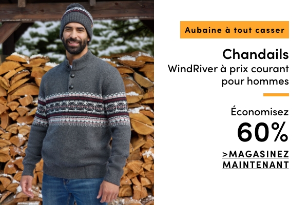 Door Crasher All Regular-Priced Men's WindRiver Sweaters Save 60%