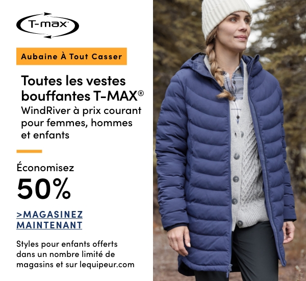 Door Crasher All Regular-Priced Women's, Men's + Kids' WindRiver T-Max Puffer Jackets Save 50%