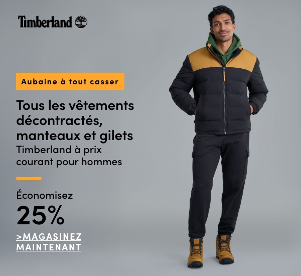 All Regular-Priced Men's Timberland Casual Clothing, Jackets + Vests Save 25%