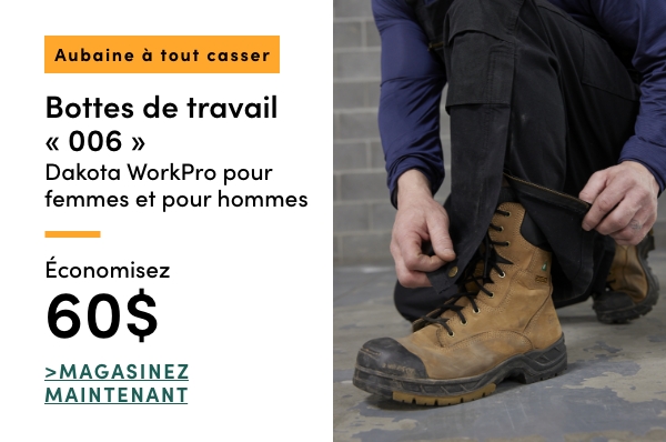 Door Crasher Women's + Men's Dakota WorkPro '006' Work Boots Save $60