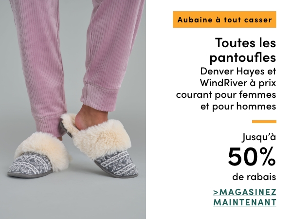 Door Crasher All Regular-Priced Women's + Men's Denver Hayes & WindRiver Slippers Save 50%