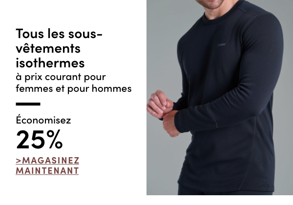 Women's + Men's Thermal Underwear Save 25%