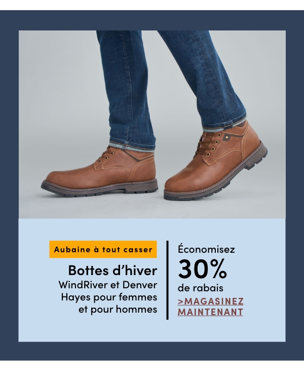 Women's + Men's Denver Hayes & WindRiver Shoes & Boots Save 30%