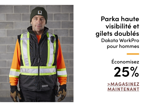 Men's Dakota WorkPro Hi-Vis Parka & Lined Vests Save 25%