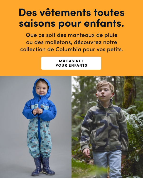 Kids' clothes for all weather