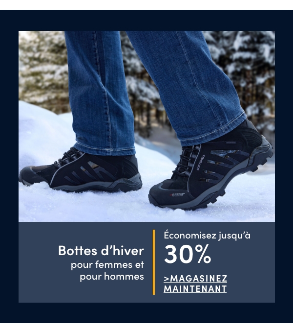 Women's + Men's Winter Boots Save up to 30%