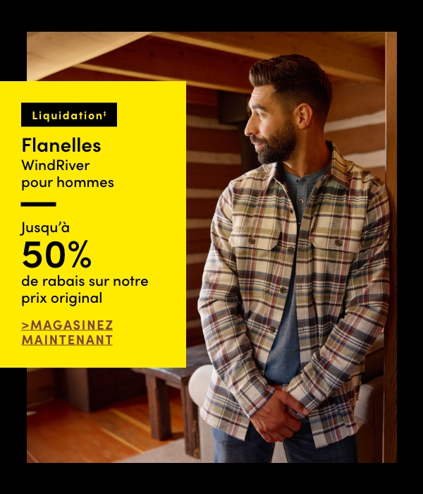 Clearance Men's WindRiver Flannels Up to 50% offf our original price 0%