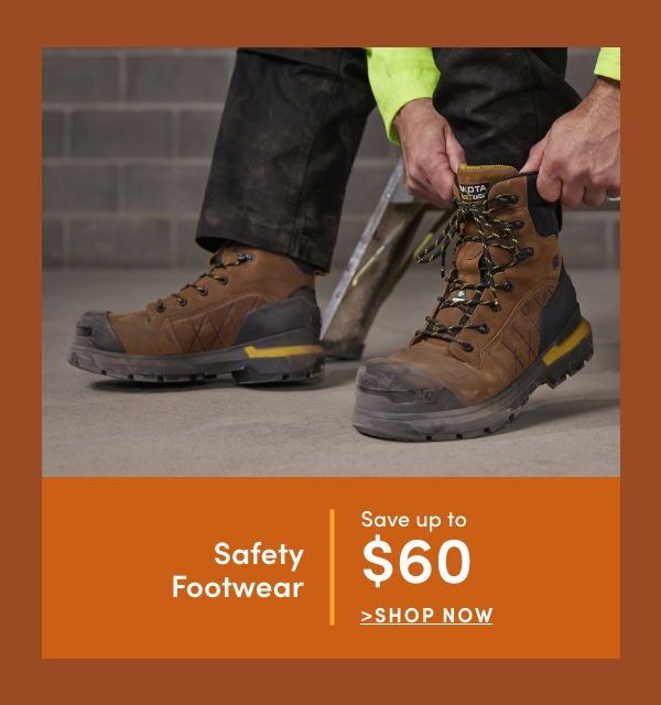 Safety Footwear Save up to $60