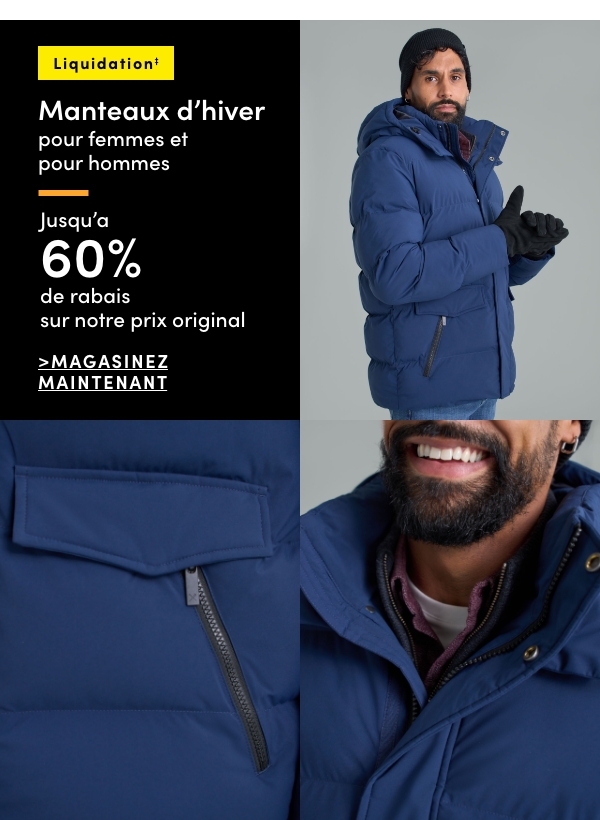 Clearance Women's + Men's Winter Jackets Up to 60% off our original price 0%