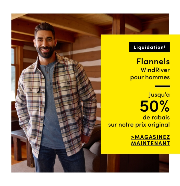 Clearance Men's WindRiver Flannels Up to 50% offf our original price 0%