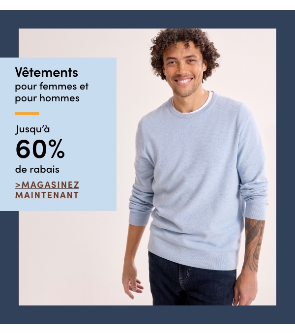 Women's + Men's Clothing Save up to 60%