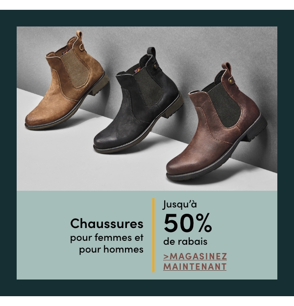 Women's + Men's Footwear Save up to 50%