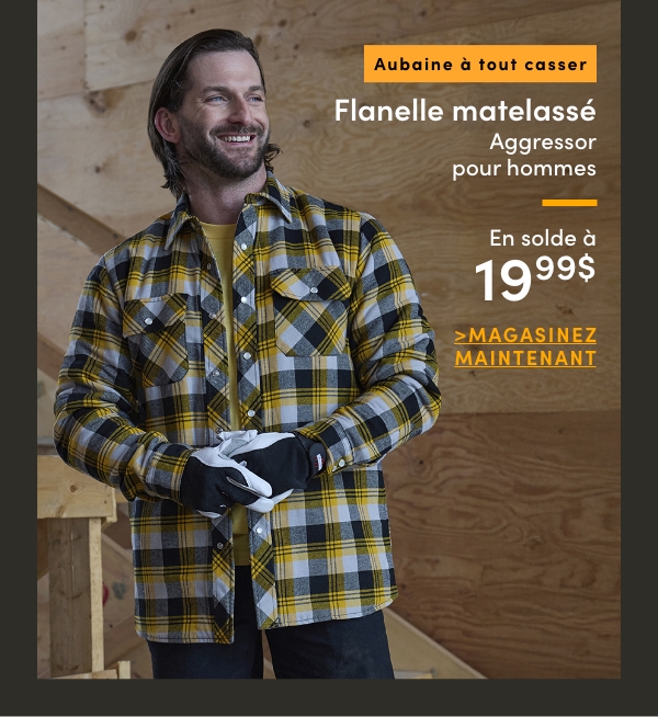 Door Crasher Men's Aggressor Quilted Flannel Sale $19.99