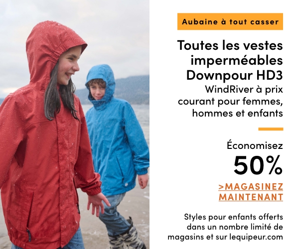 Door Crasher All Regular-Priced Women's, Men's + Kids' WindRiver Downpour HYPER-DRI HD3 Rain Jackets Save 50%