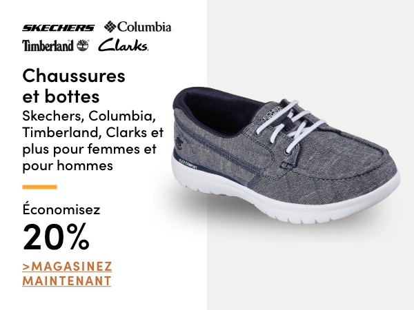 Women's + Men's Skechers, Columbia, Timberland, Clarks & More Shoes & Boots Save 20%