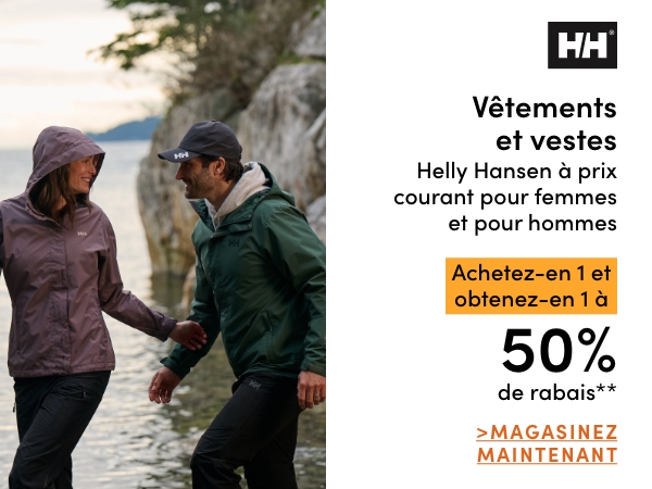 Women's + Men's Helly Hansen Clothing + Jackets Buy one get one 50% OFF*