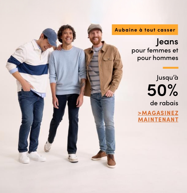 Women's + Men's Jeans Save up to 50%