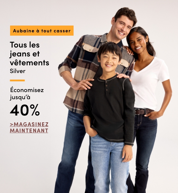 Door Crasher Save 40% on Silver Jeans + Clothing