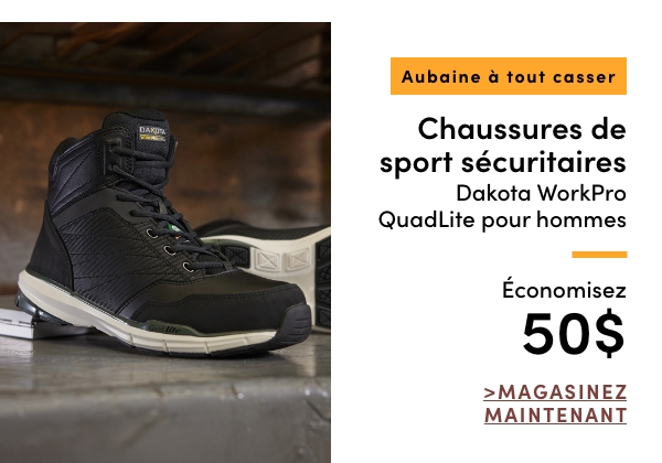 Door Crasher Men's Dakota WorkPro 'QuadLite' Athletic Safety Shoes Save $50