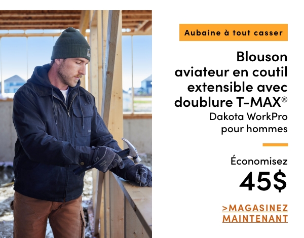 Door Crasher Men's Dakota WorkPro Stretch Duck T-Max Bomber Save $45