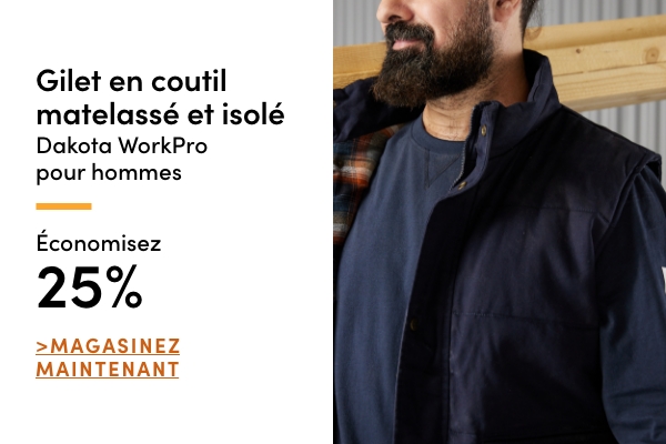 Men's Dakota WorkPro Insulated Duck Vest Save 25%