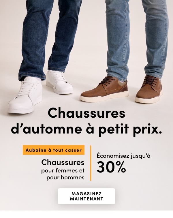 Save up to 30% on Women's + Men's Footwear