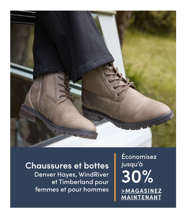Women's + Men's Denver Hayes, WindRiver + Timberland Shoes + Boots Save up to 30%