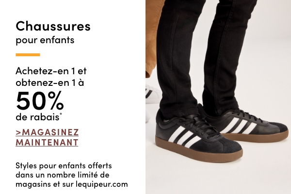 Kids' Footwear Buy one get one 50% OFF*