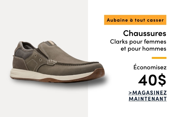 Door Crasher Women's + Men's Clarks Shoes Save $40