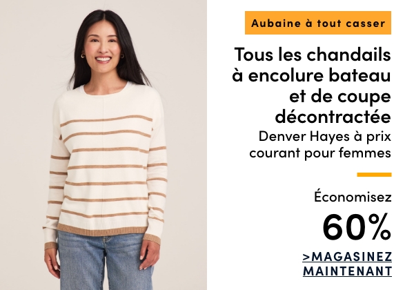 "Door Crasher All Regular-Priced Women's Denver Hayes Relaxed Boatneck Sweater Save 60%"