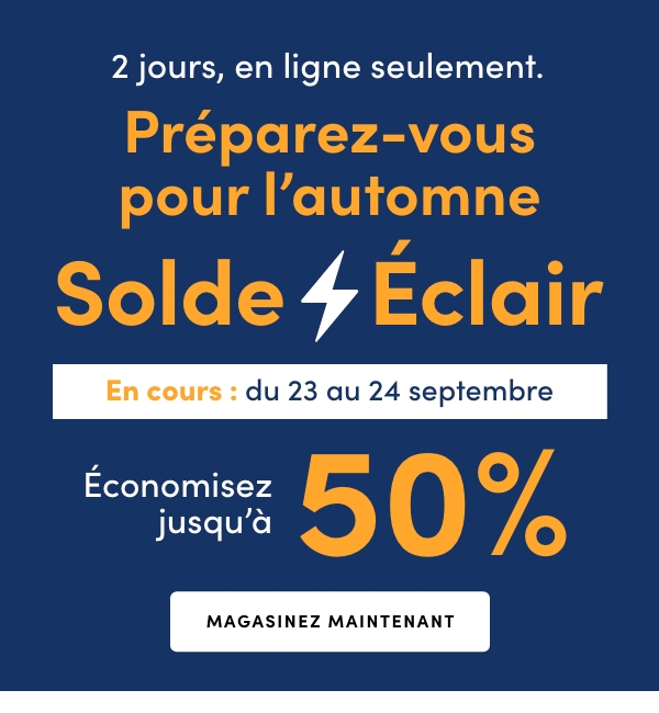 2 days, online only. Flash Sale