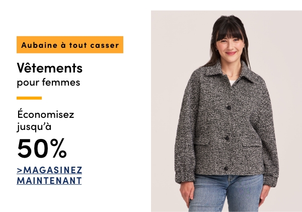 Door Crasher Save up to 50% on Women's Clothing